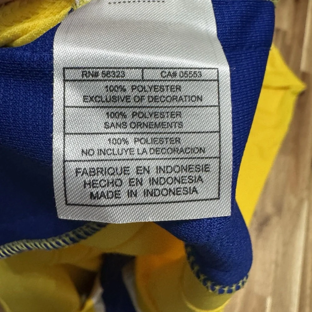Sweeden Hockey Jersey Mens XL Nike Yellow National Team‎ Svenska Blank Y2K